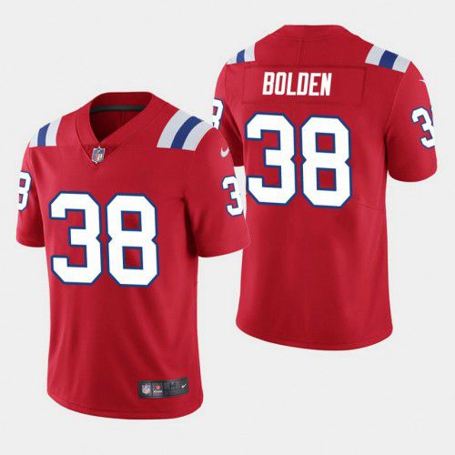 Men New England Patriots #38 Brandon Bolden Nike Red Vapor Limited NFL Jersey